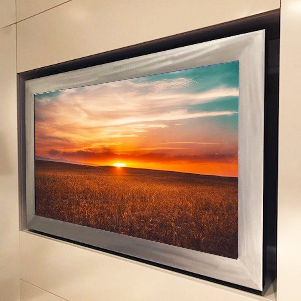 Crestron Electronics Showroom With Reflectel Mirror Tv -custom Metal Frame