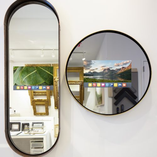 Reflectel Circle and Oval Mirror-TV ON (Active May 2020) Mirror TV ON - Circle and Oval Contour