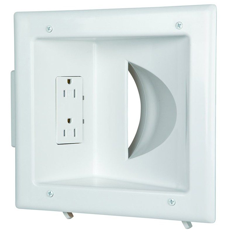 clock outlet for tv mirror datacomm electronics