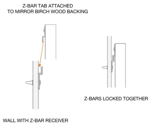 Z Bar_web (Active) TV Mirror installation with z bar mount