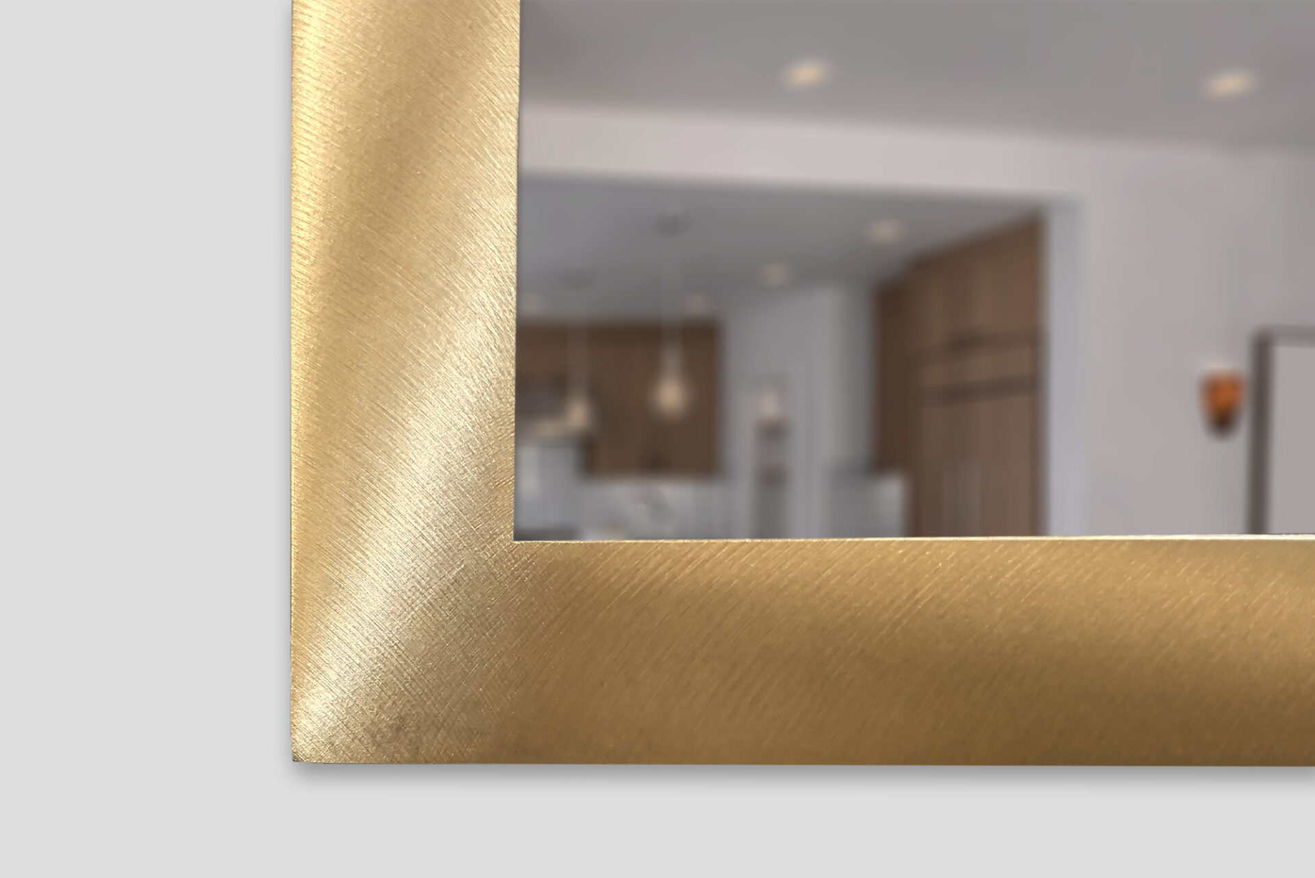 Brass Metal Frame Thin For A Tv Mirror