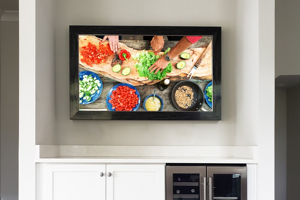 55 Inch 4k Television With The Best Mirror Tv Makeover