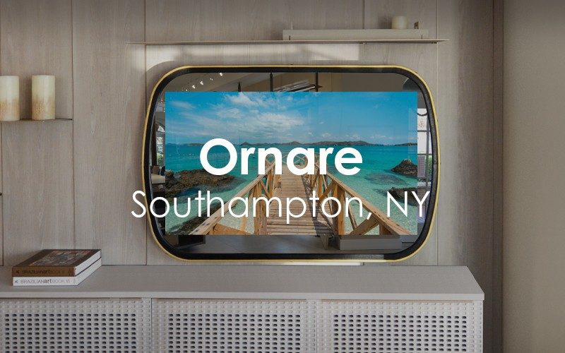 Southampton New York Reflectel Mirror TV Showrooms