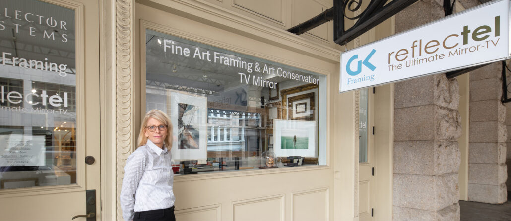 Reflectel Mirror TV showroom storefront