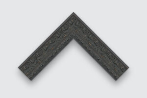 black textured frame with gold organic specks corner sample