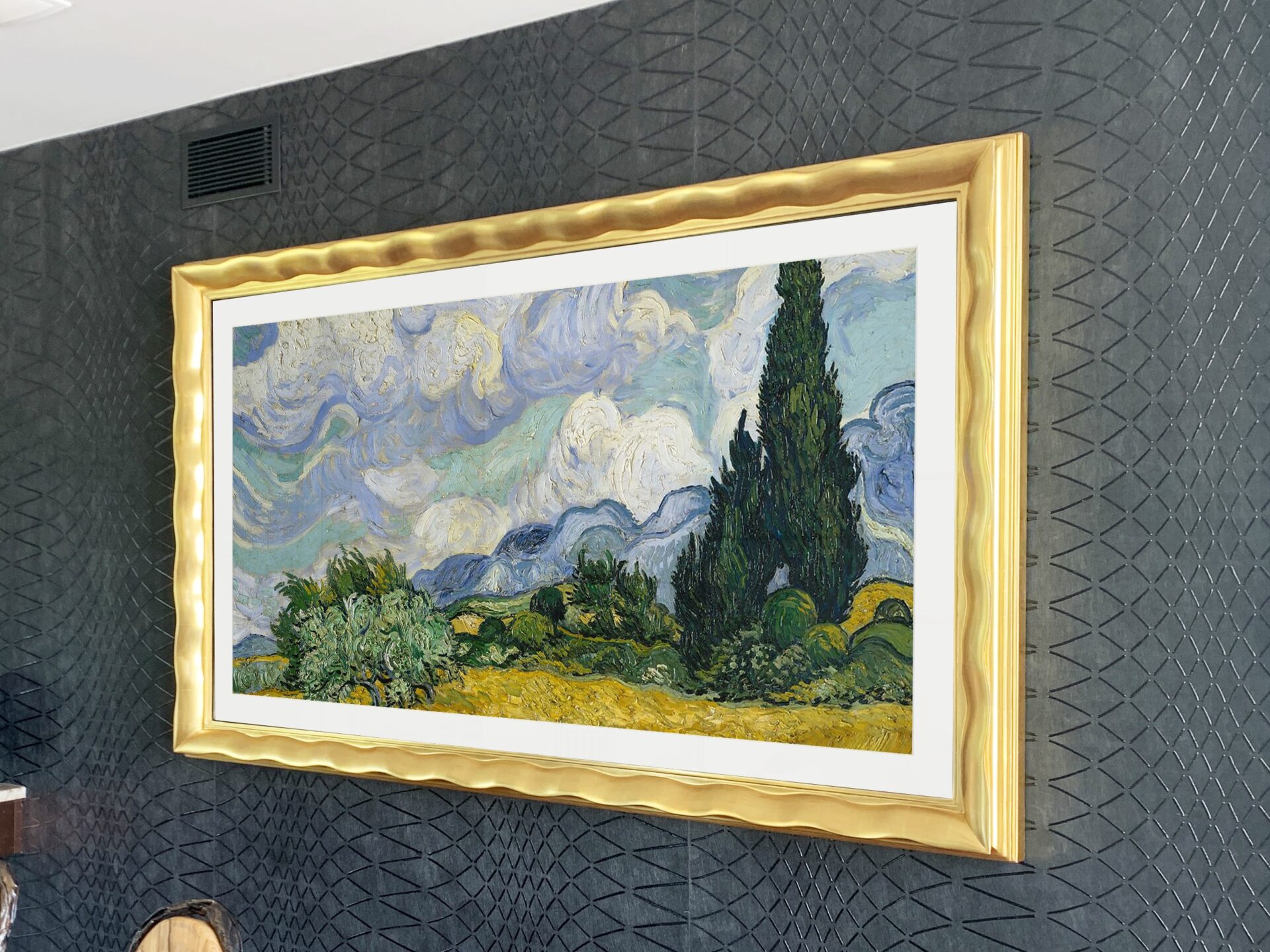 samsung the frame upgraded tv frame in gold by reflectel mirror Tv