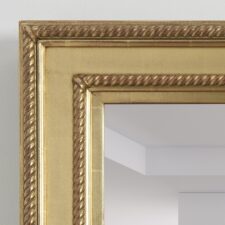 Gilded Carved - GC38-B Gilded Carved rope frame closeup on white background Mirror TV
