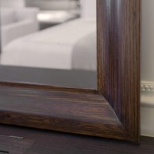 Specialty Wood - Smoked Oak SW34 (Baccarat) Baccarat Hotel Frame Closeup Smoked Oak Mirror TV