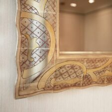 Gilded Carved - GC40-B gold red clay carved luxurious custom frame corner