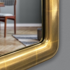 Gilded Shaped Frame - Rounded Corner television mirror custom gold gilded round frame