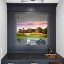 43" Square - Metal - raw Bolts Steel 43" television bespoke metal frame square mirror tv