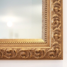 Signature Carved - SC24-G square plus signature frame corner closeup