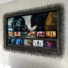 Artisan Welded Frame-Mirror TV Artisan Welded Metal Framed TV Mirror Television