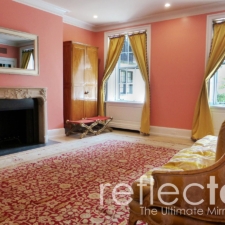 Landscape - Gilded Carved pink living room eclectic interior design and elegant white gold mirror tv