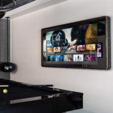 65" Rounded Corner - Leather - Melanie Roy/Hamptons Designer Showhouse 2023