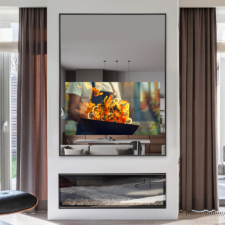 50" Portrait Plus - Powder Coated Black Aluminum Metal (M34)