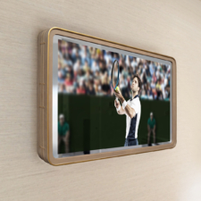 55" Rounded Corner - Leather (Cortina - Totora)