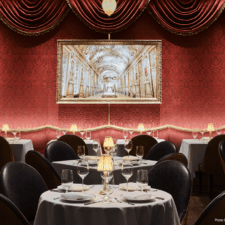 Barclays Center 75" Samsung The Frame - Signature Carved baroque style golden frame for Barclays Center signature edge to edge framed tv