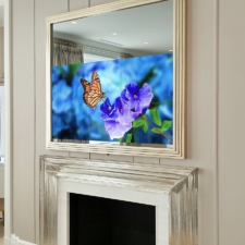 65" Square - Gilded Shaped recessed gilded shaped white gold square orientation