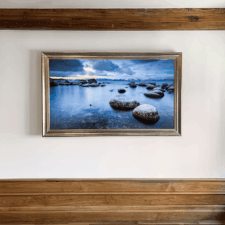 65" Landscape - Gilded Shaped 65" Samsung or LG or Sony TV in a Landscape Mirror TV with all gilded face and side most luxurious choice