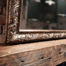 Specialty Wood - SW21 Closeup Carved Wood Mirror TV by Reflectel
