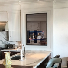 32" Portrait Plus - Metal 32in portrait mirror tv kitchen with metal frame