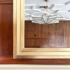 Gilded Shaped - GS3 custom lemon gold framed tv corner