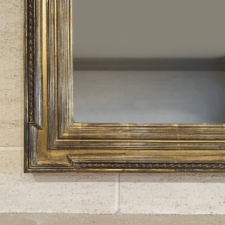 Gilded Carved - GC17 55" Gilded Carved Mirror TV after makeover turned off corner view