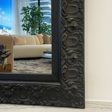 Signature Carved - SC5-B-O Baccarat Miami Mirror TV in Signature Carved black frame