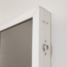White Leather Square