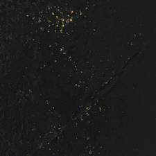 Dark black color with yellow cracks weathered texture swatch real leather for mirror tv frame