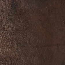Sienna dark brown color natural weathered texture swatch real leather for mirror tv frame